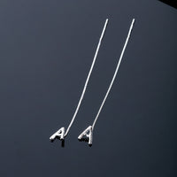 925 Sterling Silver 26 Letters Drop Earrings For Women