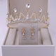 Bridal Crown With Earring Set