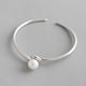 Sterling Silver Bracelet for Female in gray background