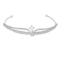 Three piece Bridal Set  Headdress, Earrings, Necklace