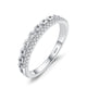 S925 Silver Light Luxury Chain Diamond Ring