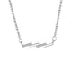 Pendant of S925 Sterling Silver Wave Pendant Necklace
