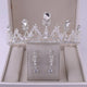 Bridal Crown With Earring Set