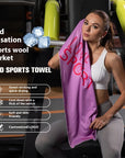 Women using Outdoor Sports Sweat-absorbent Breathable Towel