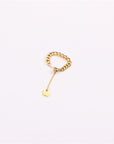 Simple Thick Chain Ring Female Ins Online Influencer Fashion Temperament Pull Adjustable