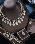 Sparkling Zircon Bridal Jewelry Set Necklace