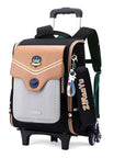 Primary School Student Trolley Schoolbag Detachable Backpack