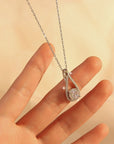 New S925 Sterling Silver Necklace For Women in finger