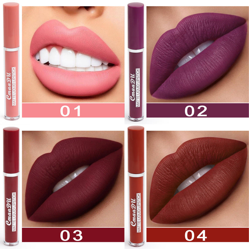 Non-stick Cup Waterproof Matte Lipsticks for Women with Lips