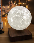 Customized Creative 3D Magnetic Levitation Moon Lamp Night Light Rotating Led Moon Floating Lamp