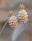 Pineapple Starfish Pearl Earrings