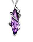 Purple Amethyst Necklace Pendant 