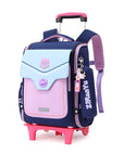 Primary School Student Trolley Schoolbag Detachable Backpack