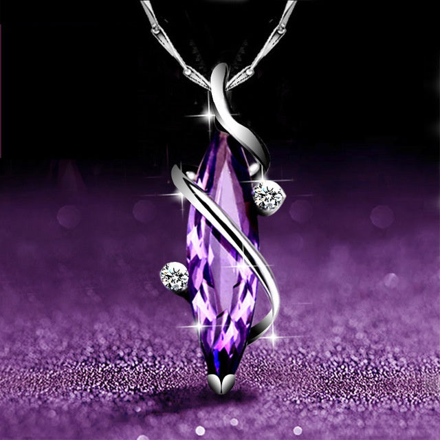 Beautiful Purple Amethyst Necklace for Women