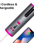 Curling Iron USB Wireless Multifunctional Charging Curler