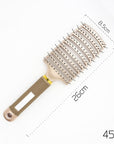 Hairbrush Anti Klit Brushy Haarborstel Women Detangler Hair Brush Bristle Nylon Scalp Massage  Teaser Hair Brush Comb