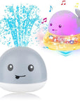 New Baby Bathroom Bath Electric Induction Whale Spray Small Toy