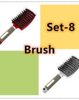 Hairbrush Anti Klit Brushy Haarborstel Women Detangler Hair Brush Bristle Nylon Scalp Massage  Teaser Hair Brush Comb