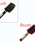 Hairbrush Anti Klit Brushy Haarborstel Women Detangler Hair Brush Bristle Nylon Scalp Massage  Teaser Hair Brush Comb