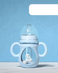 Baby bottle with handle