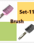 Hairbrush Anti Klit Brushy Haarborstel Women Detangler Hair Brush Bristle Nylon Scalp Massage  Teaser Hair Brush Comb