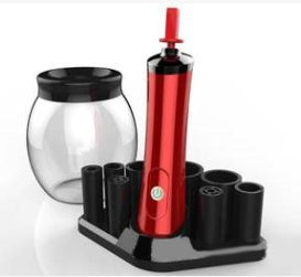 Electric Makeup Brush Cleaner Machine - red model