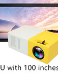 Portable Projector 3D Hd Led Home Theater Cinema HDMI-compatible Usb Audio Projector Yg300 Mini Projector