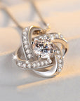 925 Sterling Silver Forever Heart Necklace