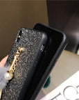 Luxury Rhinestone Wrist Chain Phone Case