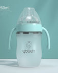 Baby Silicone Soft Anti-Drop Bottle With Straw