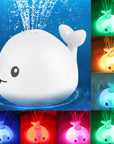 New Baby Bathroom Bath Electric Induction Whale Spray Small Toy