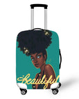 Nopersonality African Art Girl Travel Accessories Luggage Cover Suitcase Protection Baggage Dust Cover Stretch Fabrics 18-30inch