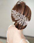 Simple Bridal Headdress Luxury Rhinestone Hair Comb Hairpin Accessories