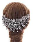 Simple Bridal Headdress Luxury Rhinestone Hair Comb Hairpin Accessories