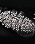 Simple Bridal Headdress Luxury Rhinestone Hair Comb Hairpin Accessories