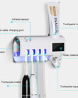 Intelligent UV Toothbrush Sterilizer Automatic Toothpaste Squeezer Toothbrush Toothpaste Rack