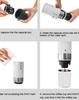 Portable Fully Automatic Coffee Machine Portable Espresso Machine Coffee Maker Coffee Machine Kitchen Gadgets