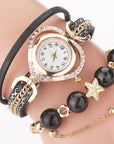 Circle Ladies Pearl Bracelet Watch Fashion Love Diamond Digital Ladies Watch