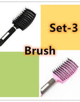 Hairbrush Anti Klit Brushy Haarborstel Women Detangler Hair Brush Bristle Nylon Scalp Massage  Teaser Hair Brush Comb