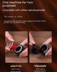 Coffee Machine Travel Portable Outdoor Small Concentrated Mini Capsule Ground Coffee Dual-use