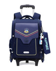 Primary School Student Trolley Schoolbag Detachable Backpack