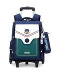 Primary School Student Trolley Schoolbag Detachable Backpack