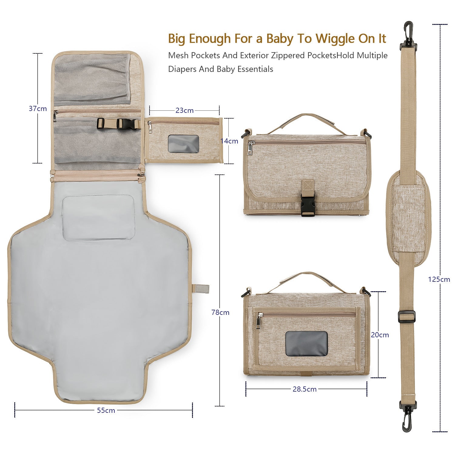 Folding Waterproof Portable Baby Diaper Pad