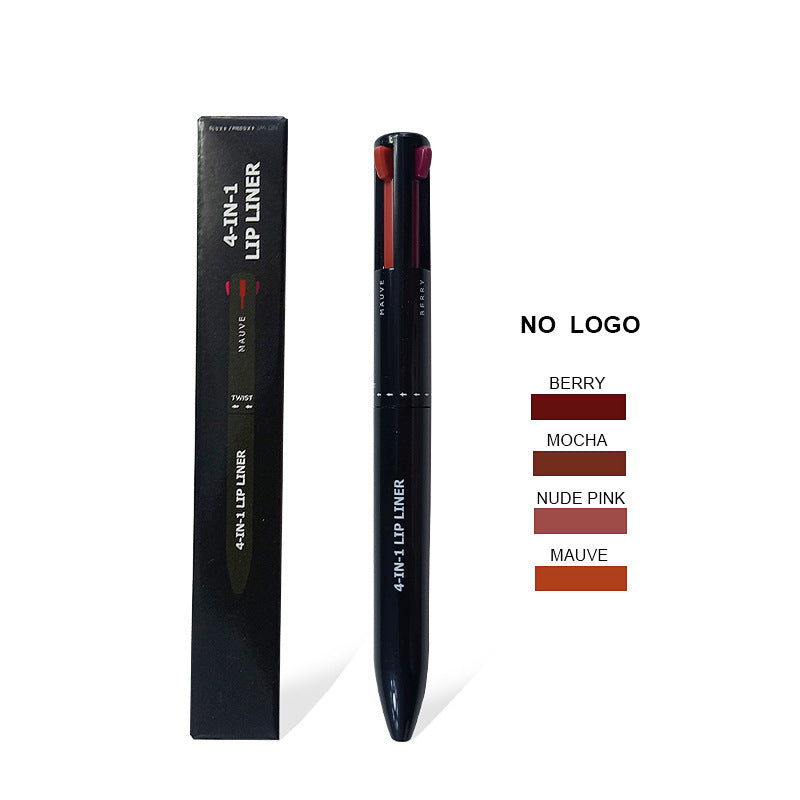 4 In 1 Makeup Waterproof Long Lasting Lipliner Pencil