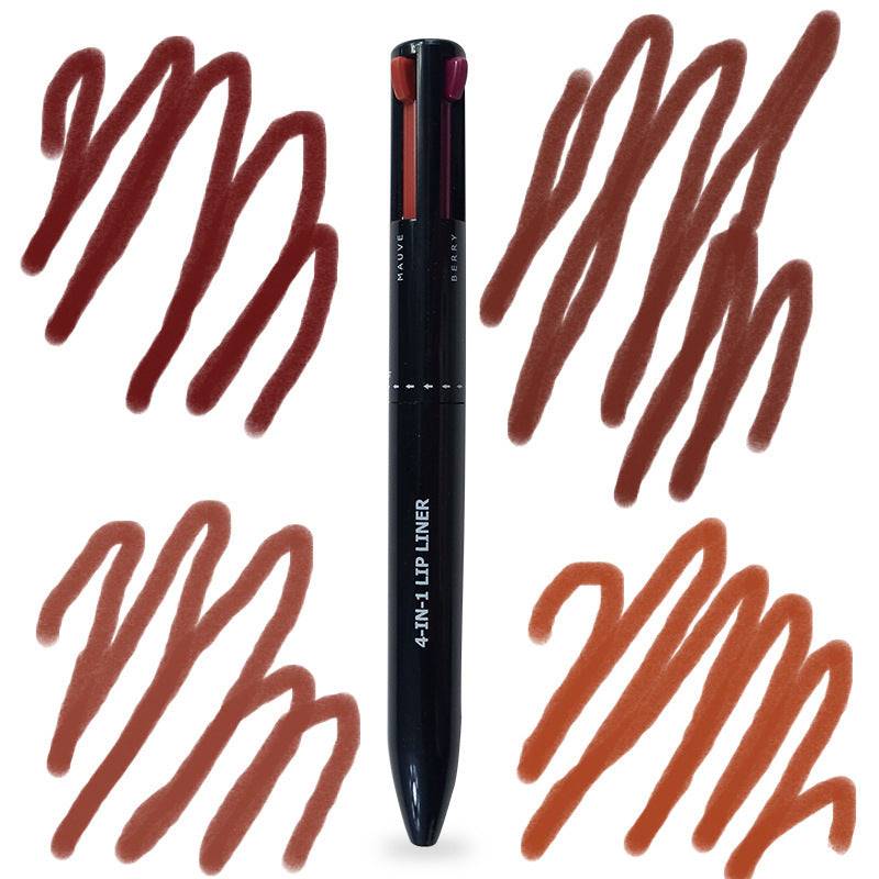 4 In 1 Makeup Waterproof Long Lasting Lipliner Pencil Color drawing