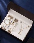 Gift Box Watches Set Bracelet Necklace Earring Ring Set