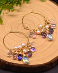 Pearl Czech crystal earrings