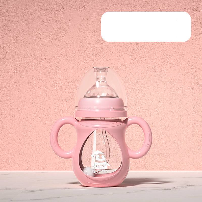 Baby bottle with handle