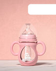 Baby bottle with handle