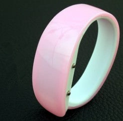 Light Pink Colored Unisex Dolphin Sports LED Watch